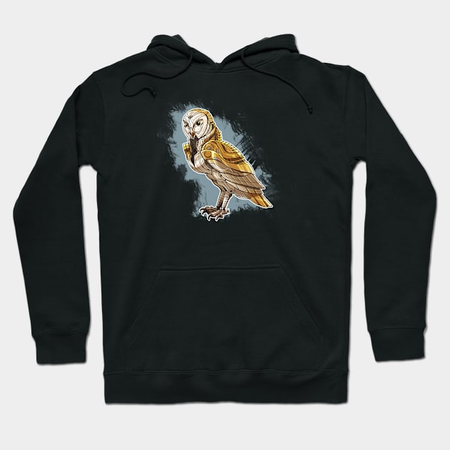 Mechanimal - Owl Hoodie by derangedhyena